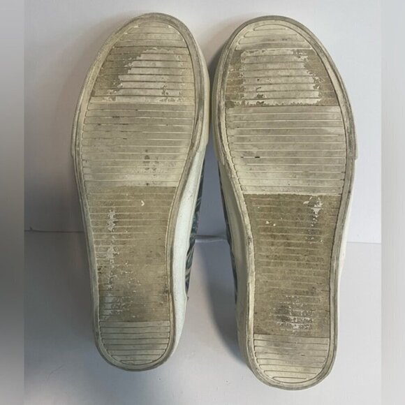 Men’s Leaves Print Canvas Sneaker Shoes - Size 10 - Picture 3 of 7